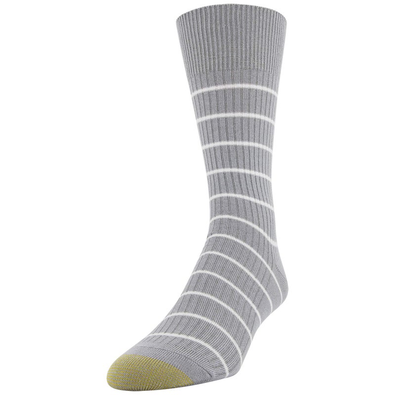 GOLDTOE Men's Stanton Crew Socks, Multipairs, Light Grey Assorted (6-Pairs), Large - Image 2